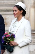 Pregnant MEGHAN MARKLE at Westminster Abbey for Commonwealth Service 2019 in London 03/11/2019