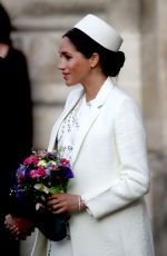 Pregnant MEGHAN MARKLE at Westminster Abbey for Commonwealth Service 2019 in London 03/11/2019
