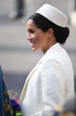 Pregnant MEGHAN MARKLE at Westminster Abbey for Commonwealth Service 2019 in London 03/11/2019