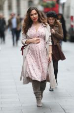 Pregnant MYLEENE KLASS Arrives at Global Radio in London 03/22/2019