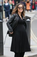 Pregnant MYLEENE KLASS Leaves Global Studios on London 03/15/2019