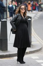 Pregnant MYLEENE KLASS Leaves Global Studios on London 03/15/2019