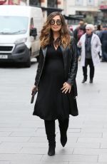 Pregnant MYLEENE KLASS Leaves Global Studios on London 03/15/2019