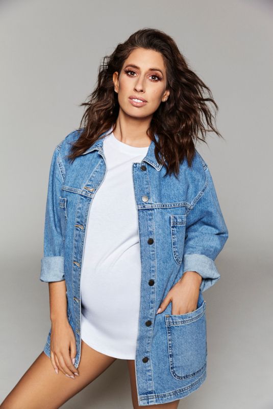Pregnant STACEY SOLOMON on the Set of a Photoshoot, March 2019