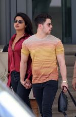 PRIYANKA CHOPRA and Nick and Joe Jonas Leaves Their Hotel in Miami 03/28/2019