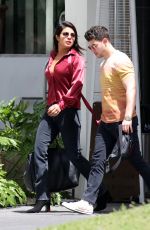 PRIYANKA CHOPRA and Nick and Joe Jonas Leaves Their Hotel in Miami 03/28/2019