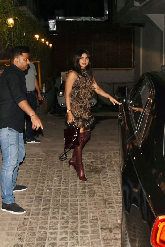 PRIYANKA CHOPRA Heading to Soho House in Mumbai 03/09/2019