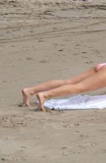 RACHEL MCCORD Doing Yoga at Venice Beach 02/27/2019