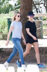 REESE WITHERSPOON and AVA PHILLIPPE at Los Angeles Marathon 03/24/2019