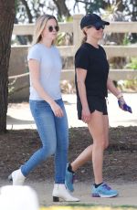 REESE WITHERSPOON and AVA PHILLIPPE at Los Angeles Marathon 03/24/2019