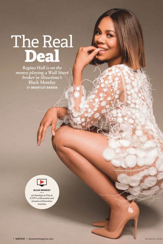 REGINA HALL in CBS Watch Magazine, March/April 2019