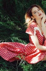 RENEE OLSTEAD on the Set of a Photoshoot, March 2019