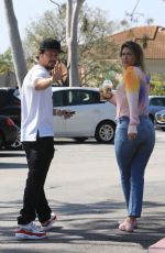RHEA DURHAM and Mark Wahlberg Out in Beverly Hills 03/24/2019