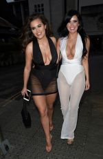 RHIANNE SAXBY and SARAH LONGBOTTOM Night Out in Manchester 03/02/2019