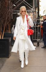 RITA ORA All in White Out in New York 03/27/2019
