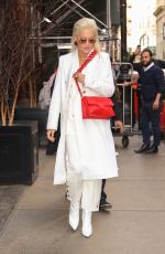 RITA ORA All in White Out in New York 03/27/2019