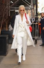 RITA ORA All in White Out in New York 03/27/2019