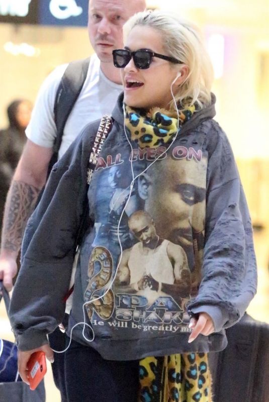 RITA ORA Arrives at Airport in Perth 03/06/2019