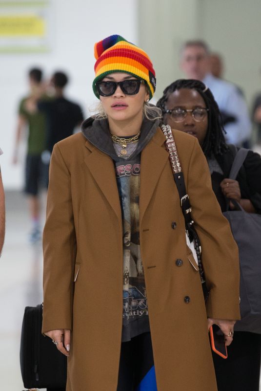 RITA ORA at Melbourne Airport 02/28/2019