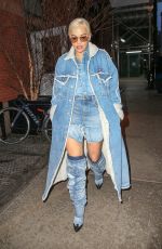 RITA ORA Leaves Her Hotel in New York 03/24/2019