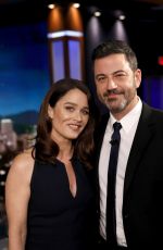 ROBIN TUNNEY on the Set of Jimmy Kimmel Live! in Hollywood 03/05/2019