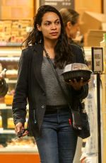 ROSARIO DAWSON Leaves Whole Foods Market in Beverly Hills 03/03/2019