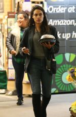 ROSARIO DAWSON Leaves Whole Foods Market in Beverly Hills 03/03/2019