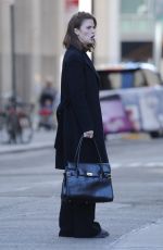 ROSE LESLIE and Michael Sheen on the Set of The Good Fight in New York 03/18/2019