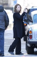 ROSE LESLIE and Michael Sheen on the Set of The Good Fight in New York 03/18/2019