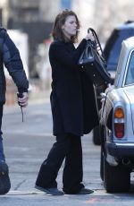 ROSE LESLIE and Michael Sheen on the Set of The Good Fight in New York 03/18/2019