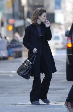 ROSE LESLIE and Michael Sheen on the Set of The Good Fight in New York 03/18/2019