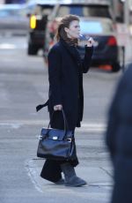 ROSE LESLIE and Michael Sheen on the Set of The Good Fight in New York 03/18/2019