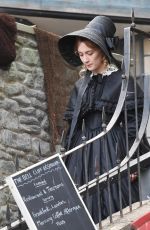 SAOIRSE RONAN on the Set of Ammonite in Lyme Regis 03/11/2019