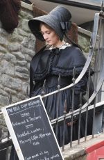 SAOIRSE RONAN on the Set of Ammonite in Lyme Regis 03/11/2019