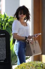 SARAH HYLAND in Jeans Leaves Nine Zero One Salon in West Hollywood 03/16/2019