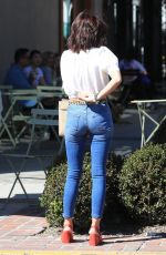 SARAH HYLAND in Jeans Leaves Nine Zero One Salon in West Hollywood 03/16/2019