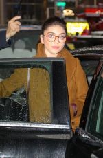 SARAH HYLAND Leaves Good Morning America in New York 03/01/2019