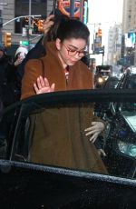 SARAH HYLAND Leaves Good Morning America in New York 03/01/2019