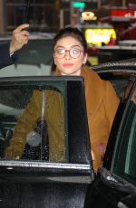 SARAH HYLAND Leaves Good Morning America in New York 03/01/2019