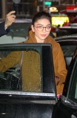 SARAH HYLAND Leaves Good Morning America in New York 03/01/2019