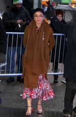 SARAH HYLAND Leaves Good Morning America in New York 03/01/2019