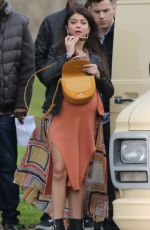 SARAH HYLAND on the Set Modern Family, Season 10 in Los Angeles 03/06/2019