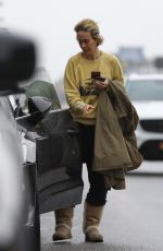 SARAH PAULSON at a Gas Station in Los Angeles 03/02/2019