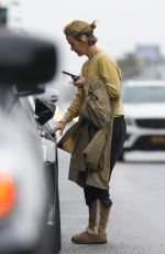 SARAH PAULSON at a Gas Station in Los Angeles 03/02/2019