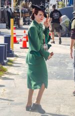SARAH PAULSON on the Set of Ratched in Los Angeles 03/26/2019
