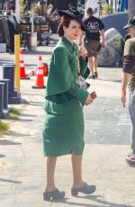 SARAH PAULSON on the Set of Ratched in Los Angeles 03/26/2019