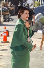 SARAH PAULSON on the Set of Ratched in Los Angeles 03/26/2019
