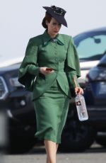 SARAH PAULSON on the Set of Ratched in Los Angeles 03/26/2019