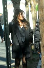 SARAH SHAHI on the Set of City on a Hill in New York 03/27/2019