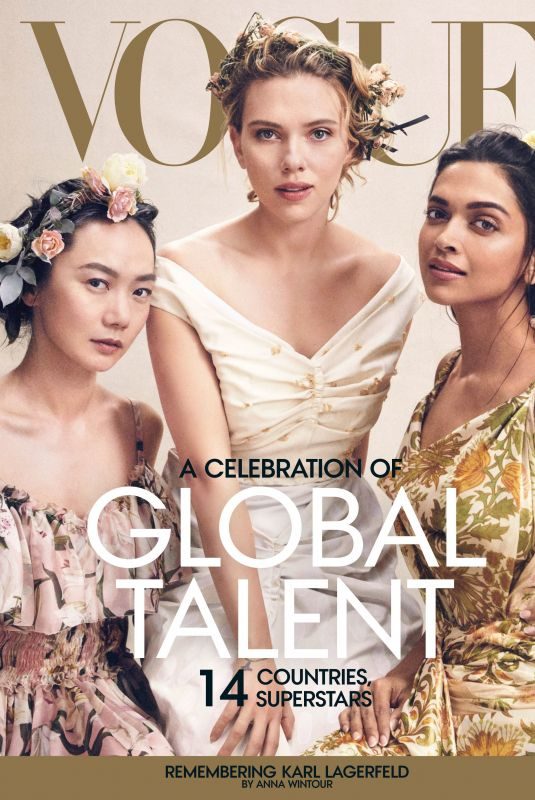 SCARLETT JOHANSSON, DEEPIKA PADUKONE and BAE DOONA in Vogue Magazine, April 2019